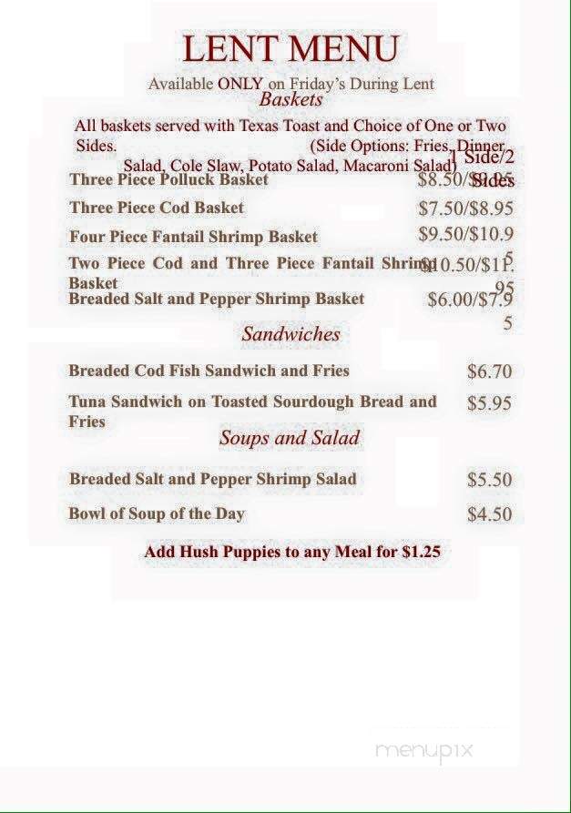 Main Street Dugout - Grainfield, KS menu_pic
