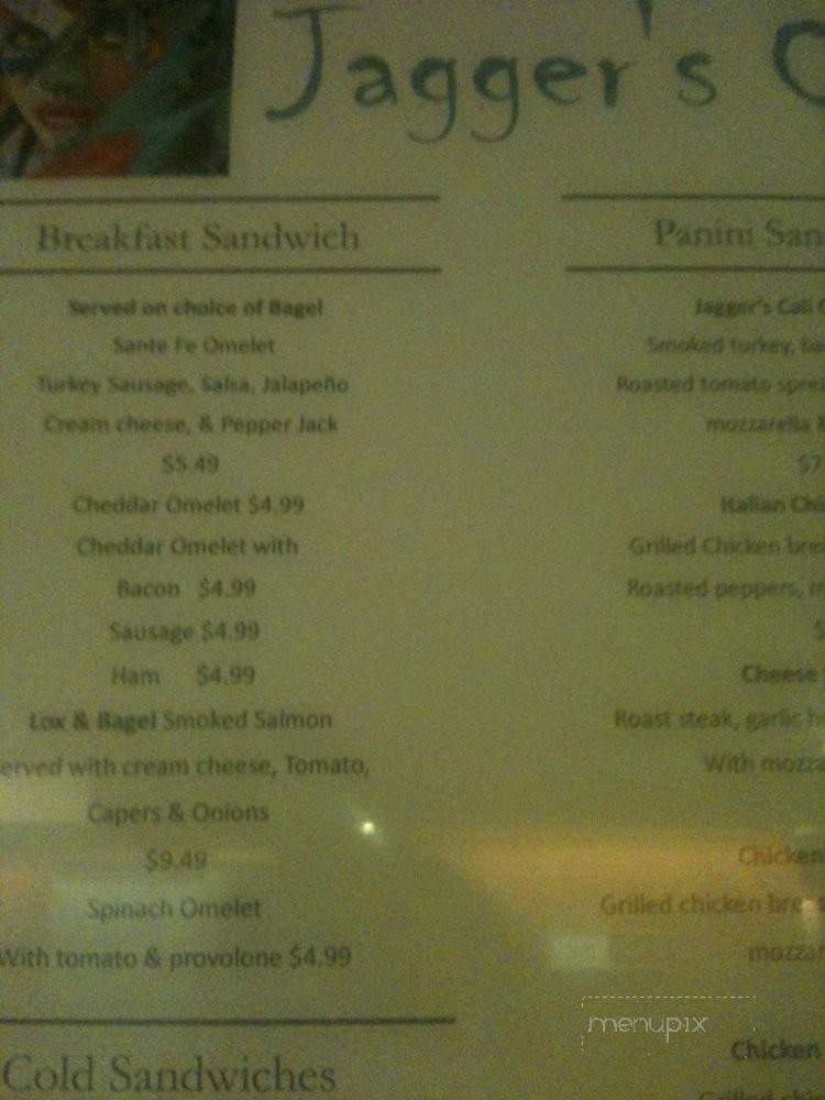 Jagger's Cafe - Honolulu, HI menu_pic