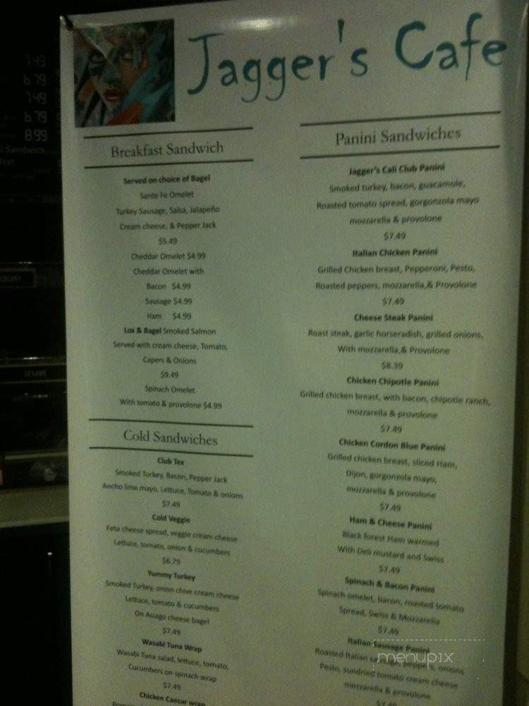 Jagger's Cafe - Honolulu, HI menu_pic