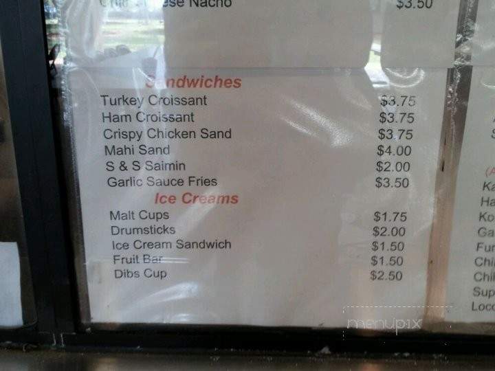 Old School Cafe - Waipahu, HI menu_pic