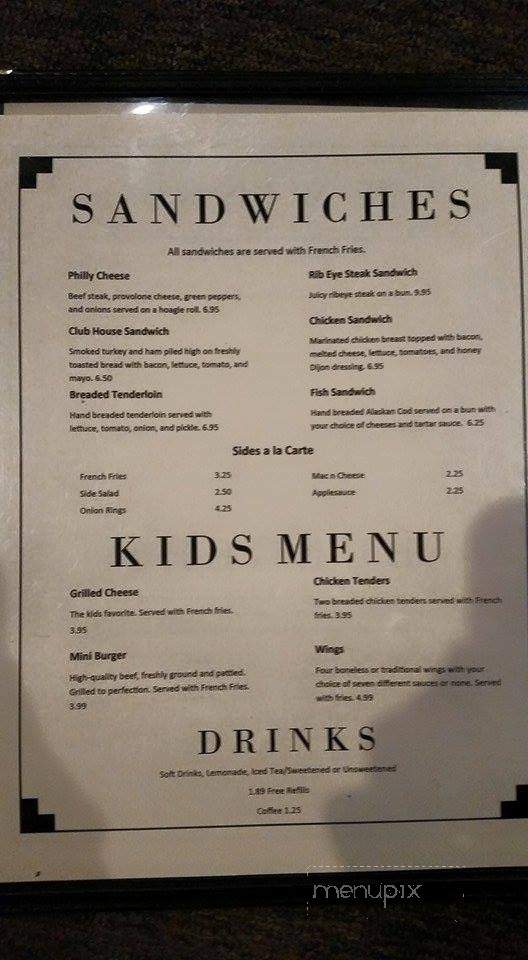 J Seven Sports Grille - Linton, IN menu_pic