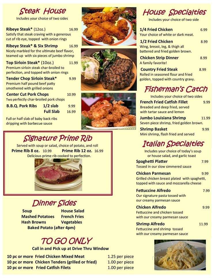 Zack's Diner - Fort Branch, IN menu_pic