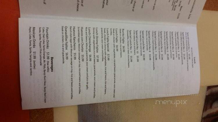Maguey Mixta Mexican Buffet And Restaurant - Grandview, MO menu_pic