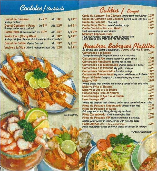 Islas Marias - Elgin, IL menu_pic