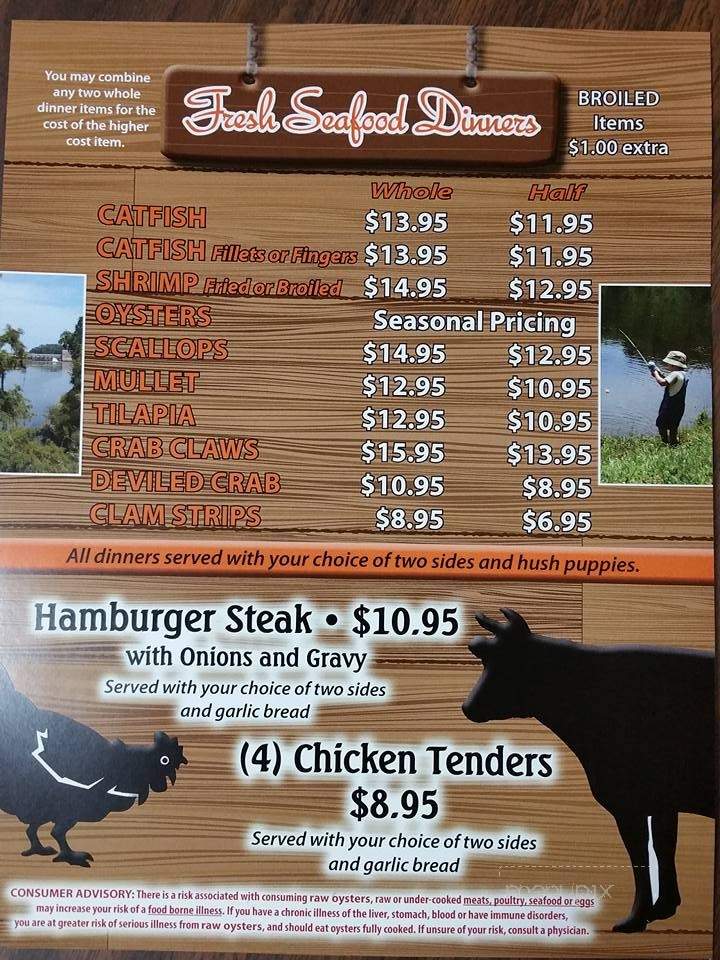 Angel's Seafood by The Dam - Hosford, FL menu_pic