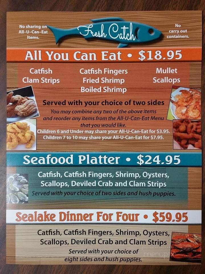 Angel's Seafood by The Dam - Hosford, FL menu_pic