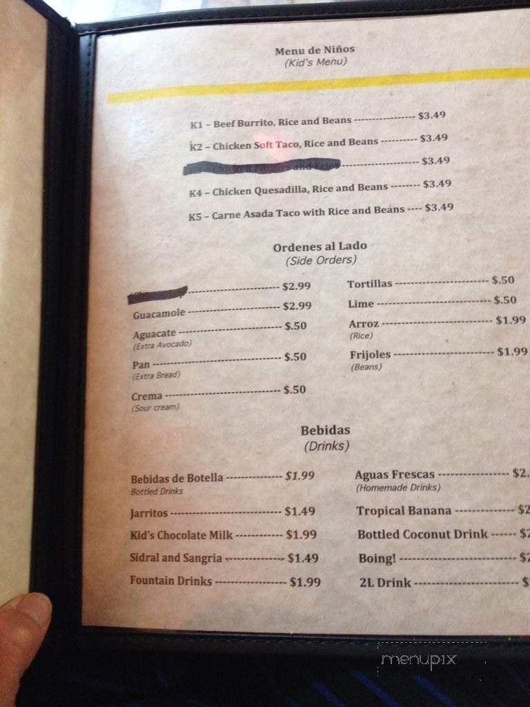 Taco Mex - Pensacola, FL menu_pic