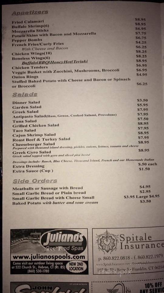 Z Best Pizza - Chaplin, CT menu_pic