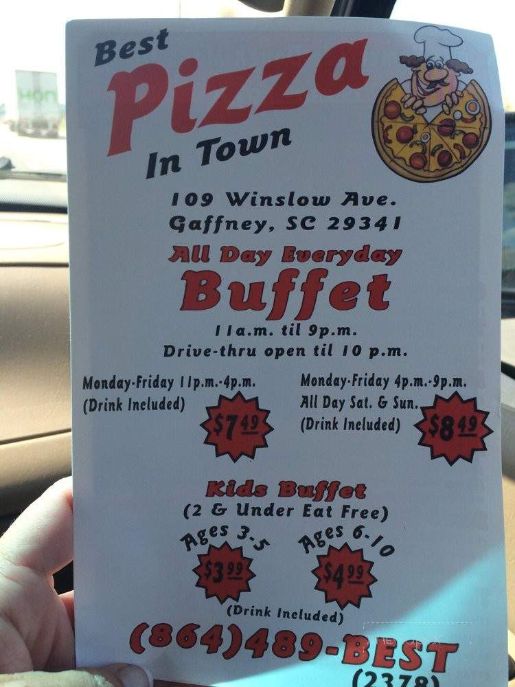 Best Pizza in Town - Gaffney, SC menu_pic