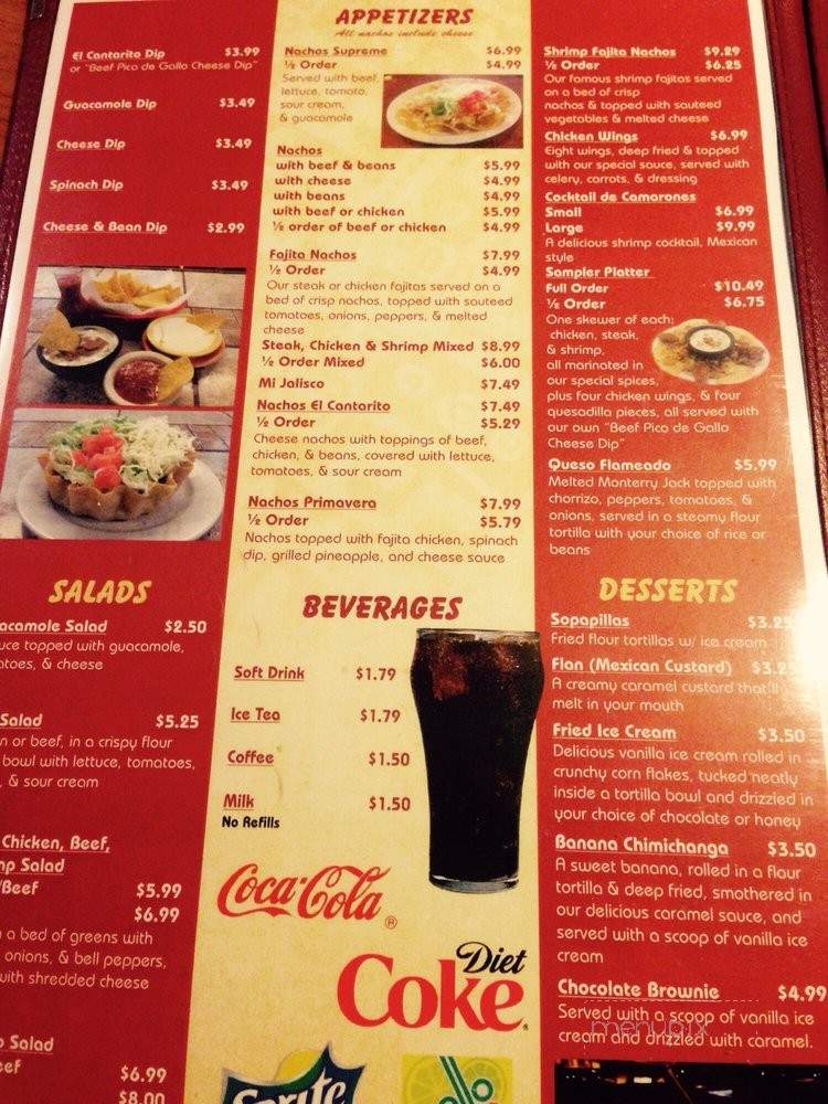 Mi Jalisco - Lenoir City, TN menu_pic
