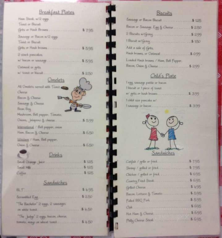 JJ's Cafe - Lake Village, AR menu_pic