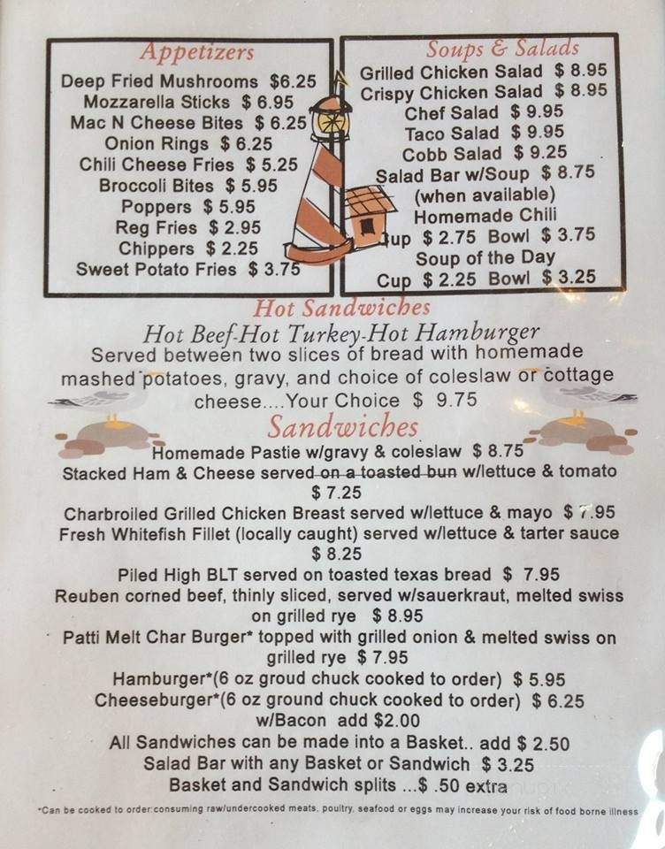 Epoufette Bayview Inn - Naubinway, MI menu_pic