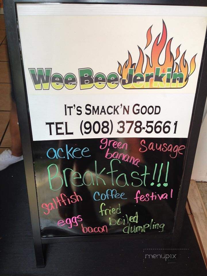 Wee Bee Jerkin - Vauxhall, NJ menu_pic