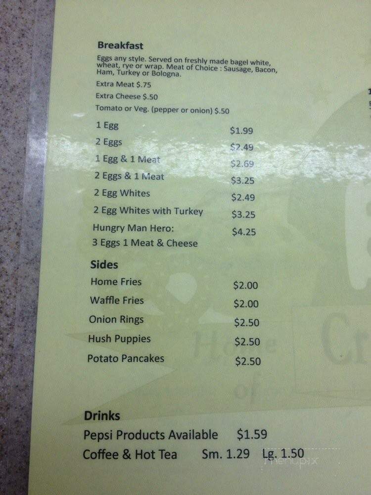 1/2 Baked - Rockingham, NC menu_pic