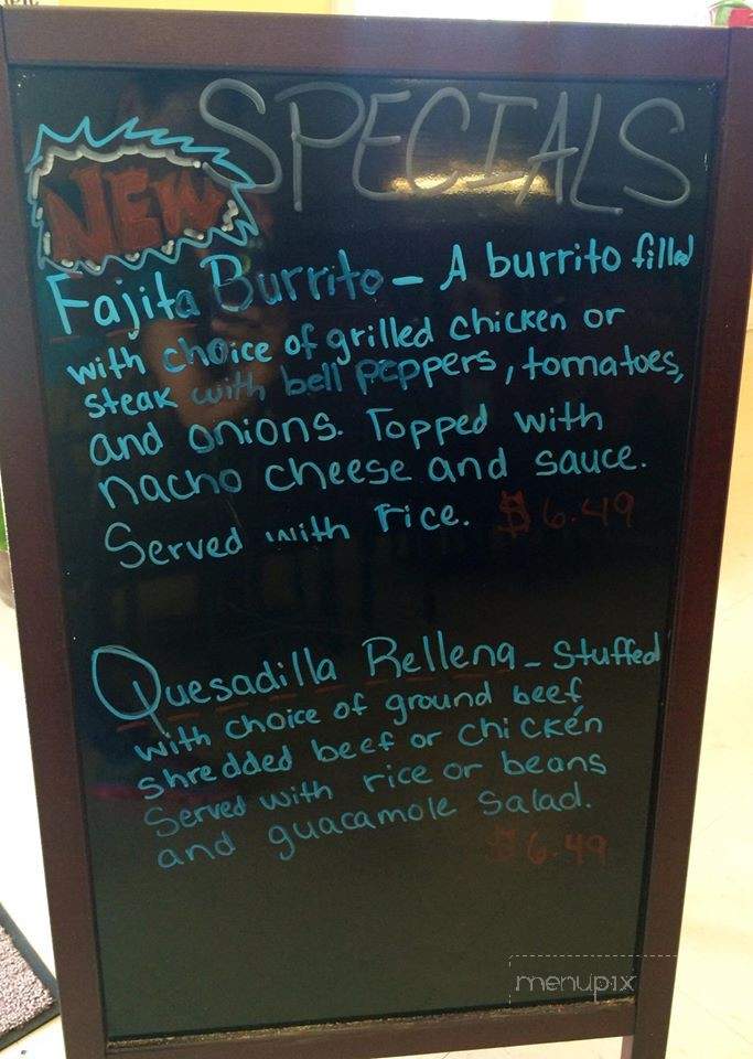 Manzano's Authentic Mexican Grill - Statesboro, GA menu_pic