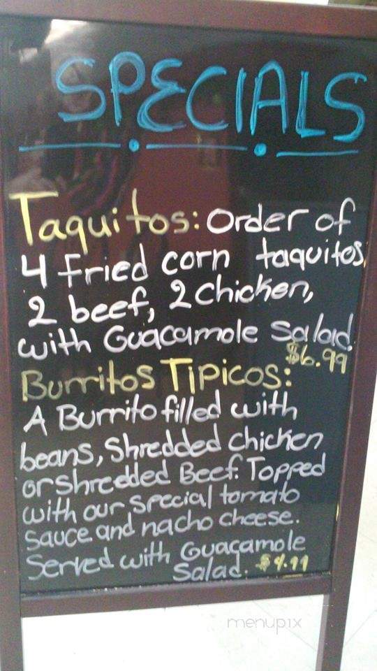 Manzano's Authentic Mexican Grill - Statesboro, GA menu_pic
