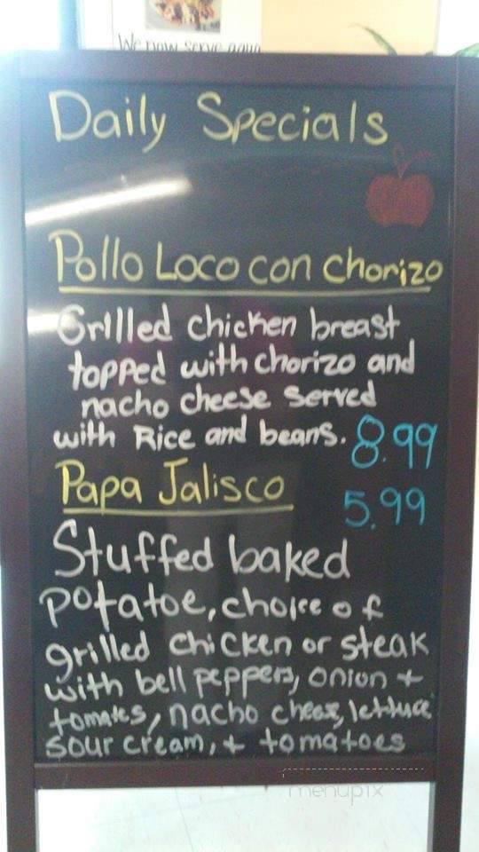 Manzano's Authentic Mexican Grill - Statesboro, GA menu_pic
