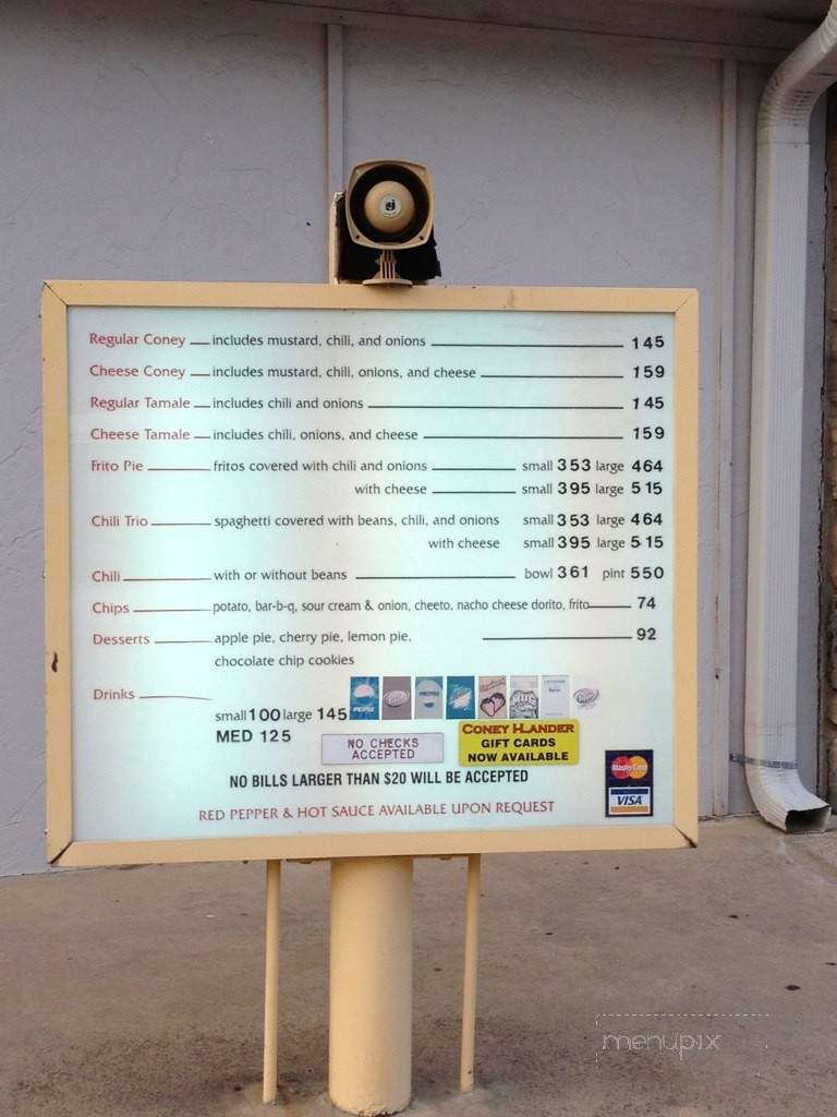 Coney I-Lander - Owasso, OK menu_pic
