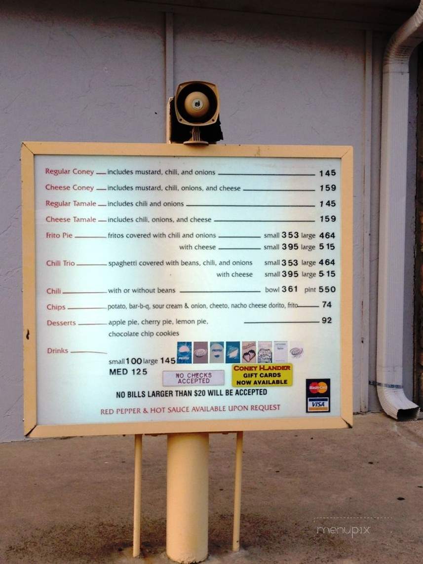 Coney I-Lander - Owasso, OK menu_pic