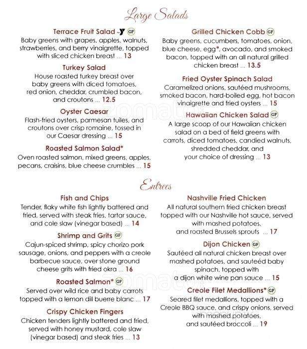 The Terrace Cafe - Durham, NC menu_pic