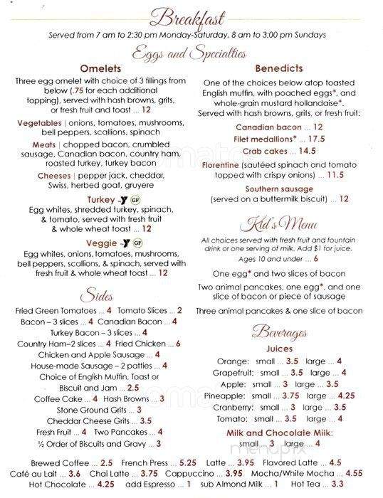 The Terrace Cafe - Durham, NC menu_pic