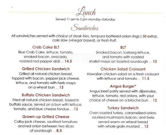 The Terrace Cafe - Durham, NC menu_pic