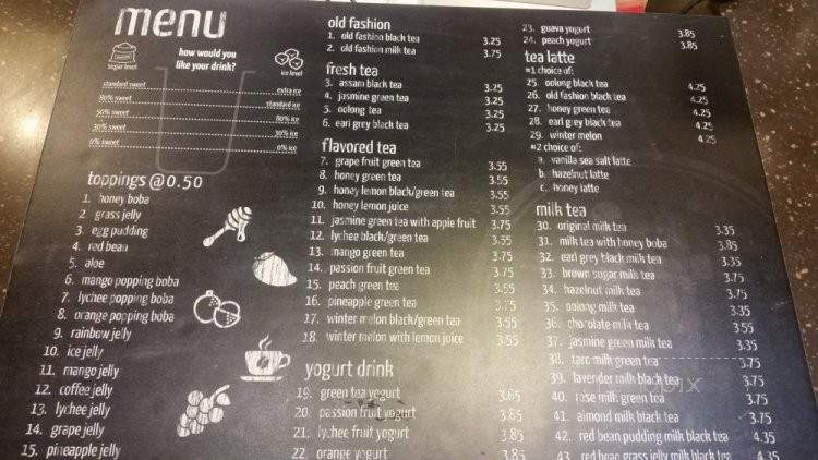 Ice N Tea - Concord, CA menu_pic