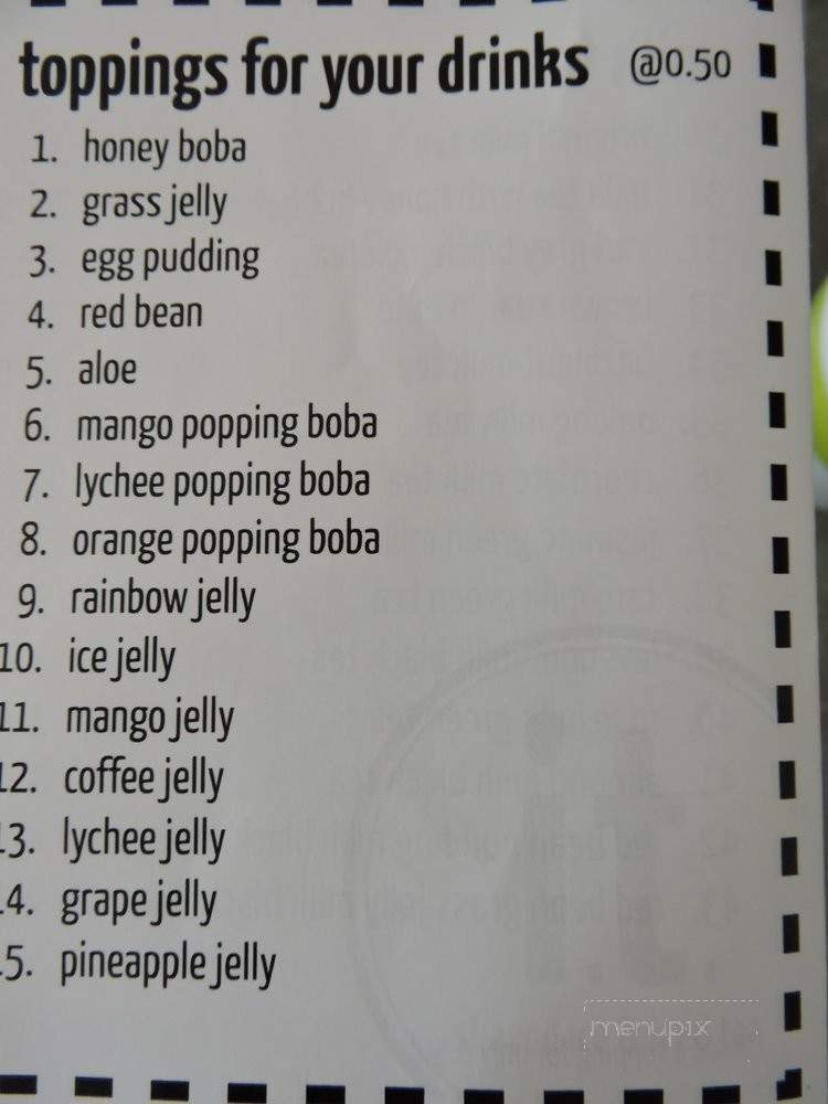 Ice N Tea - Concord, CA menu_pic