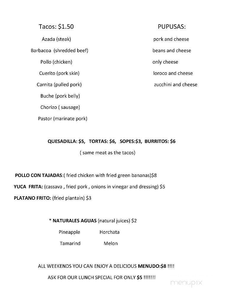 Bitia's Taqueria - Sarasota, FL menu_pic