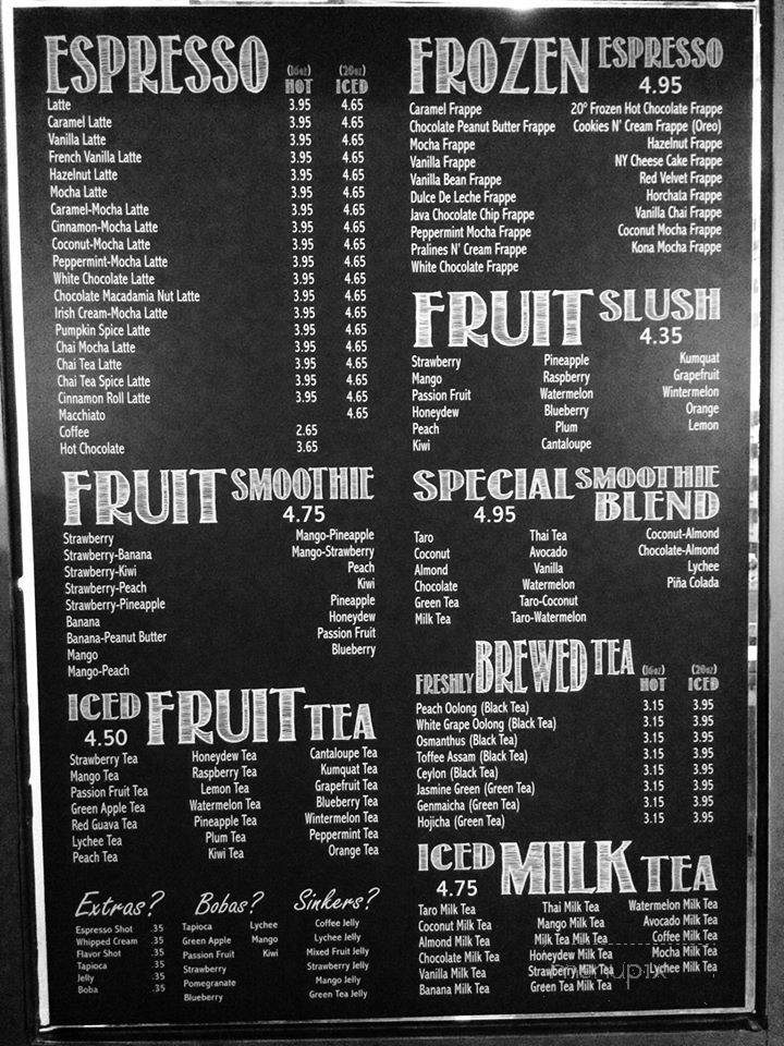 Bubbly Brew TeaHouse - Brownsville, TX menu_pic