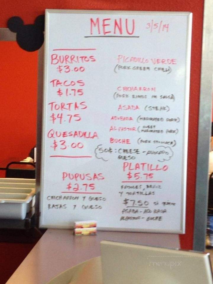 Tortilleria Las 4 Americas - Fort Collins, CO menu_pic