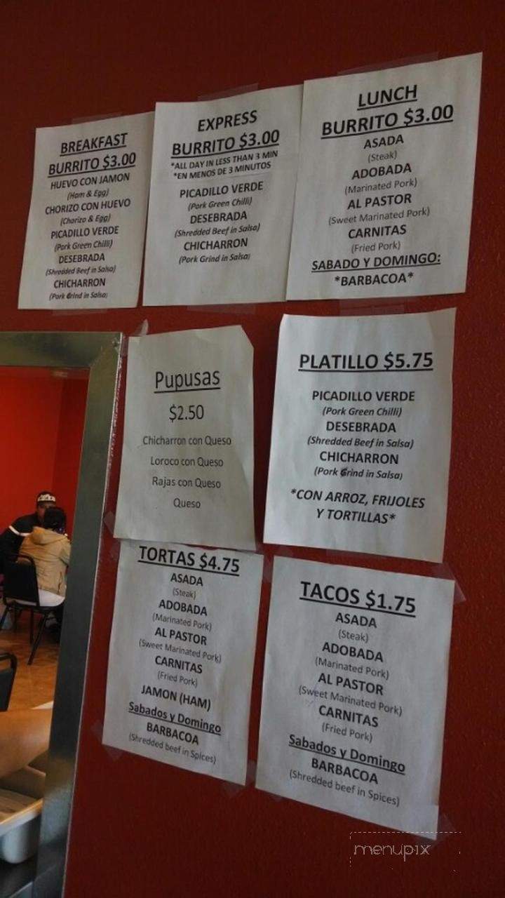 Tortilleria Las 4 Americas - Fort Collins, CO menu_pic