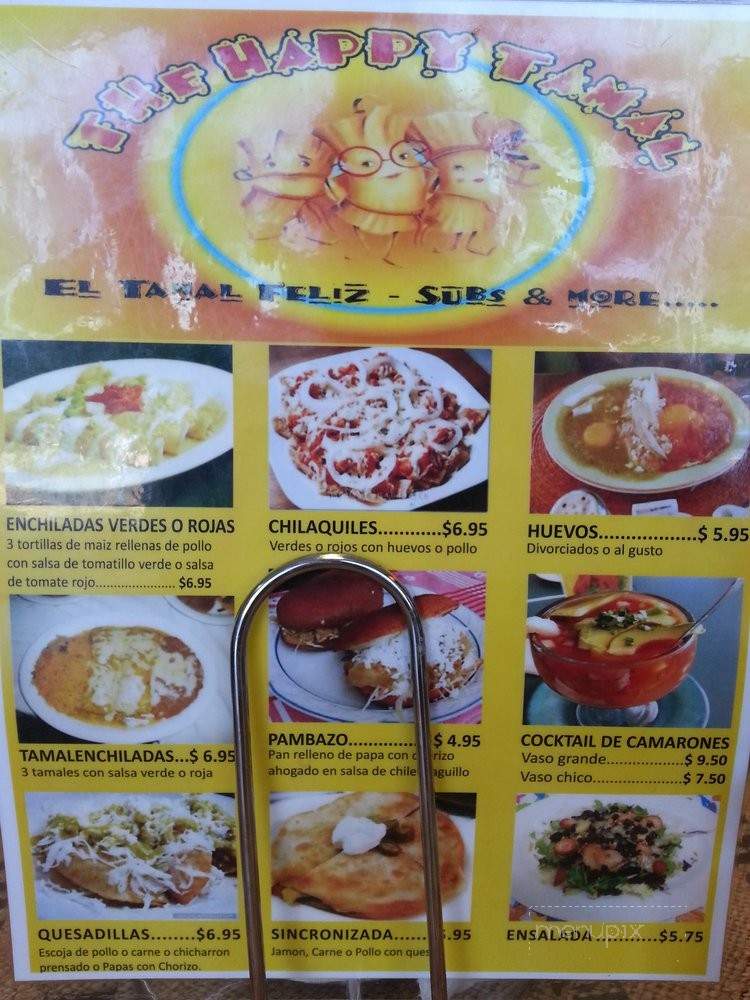 The Happy Tamal - Rockwall, TX menu_pic
