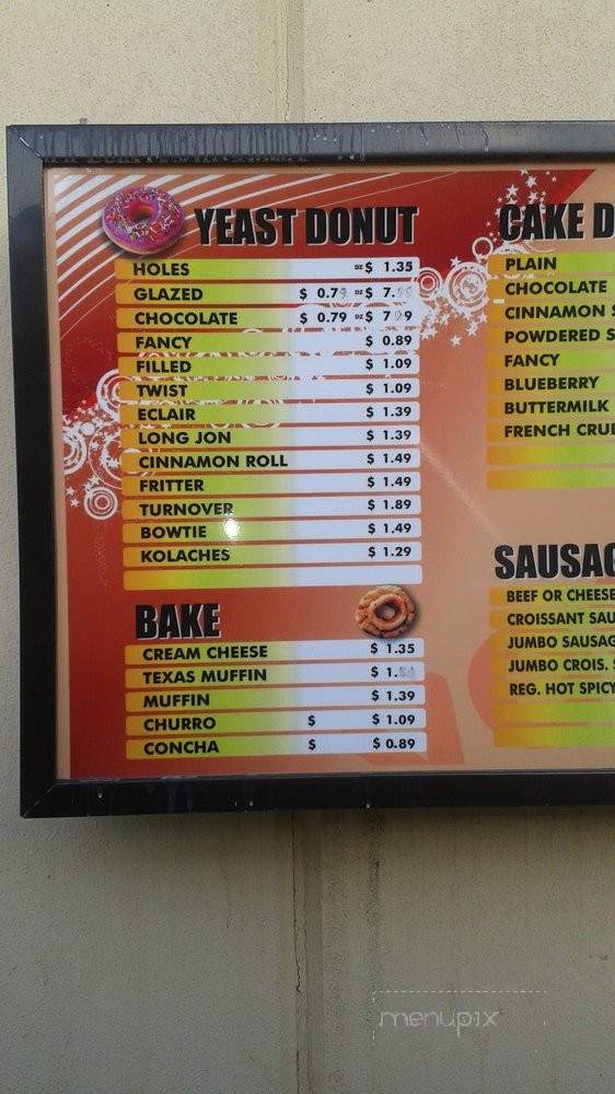 Donuts Cafe - Dallas, TX menu_pic