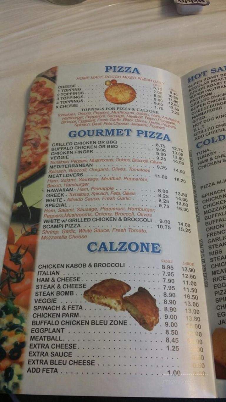 Kozeta's - Salisbury, MA menu_pic