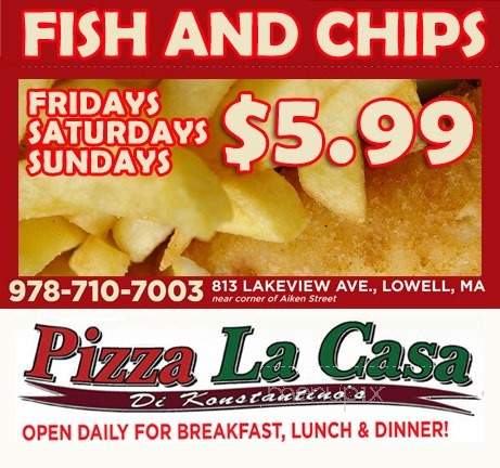 Pizza La Casa Di Konstantino's - Lowell, MA menu_pic