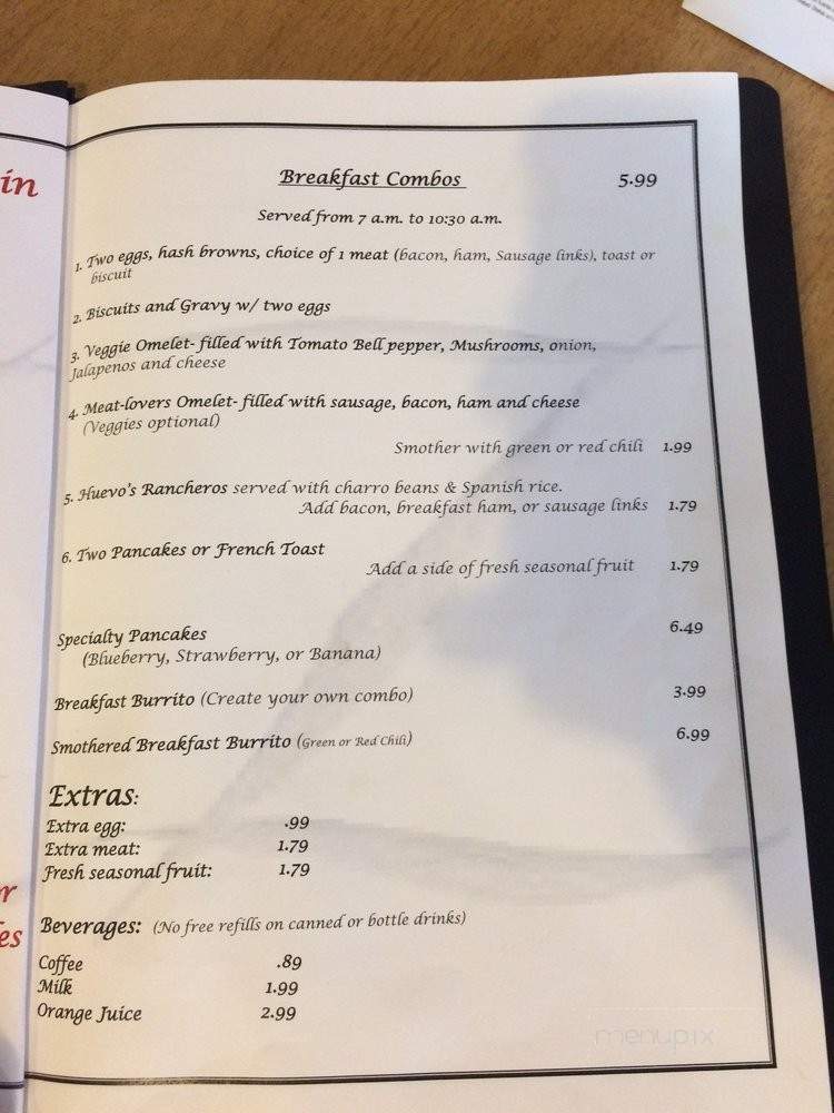 Zorro's Hideaway Food Train - Calvert, TX menu_pic