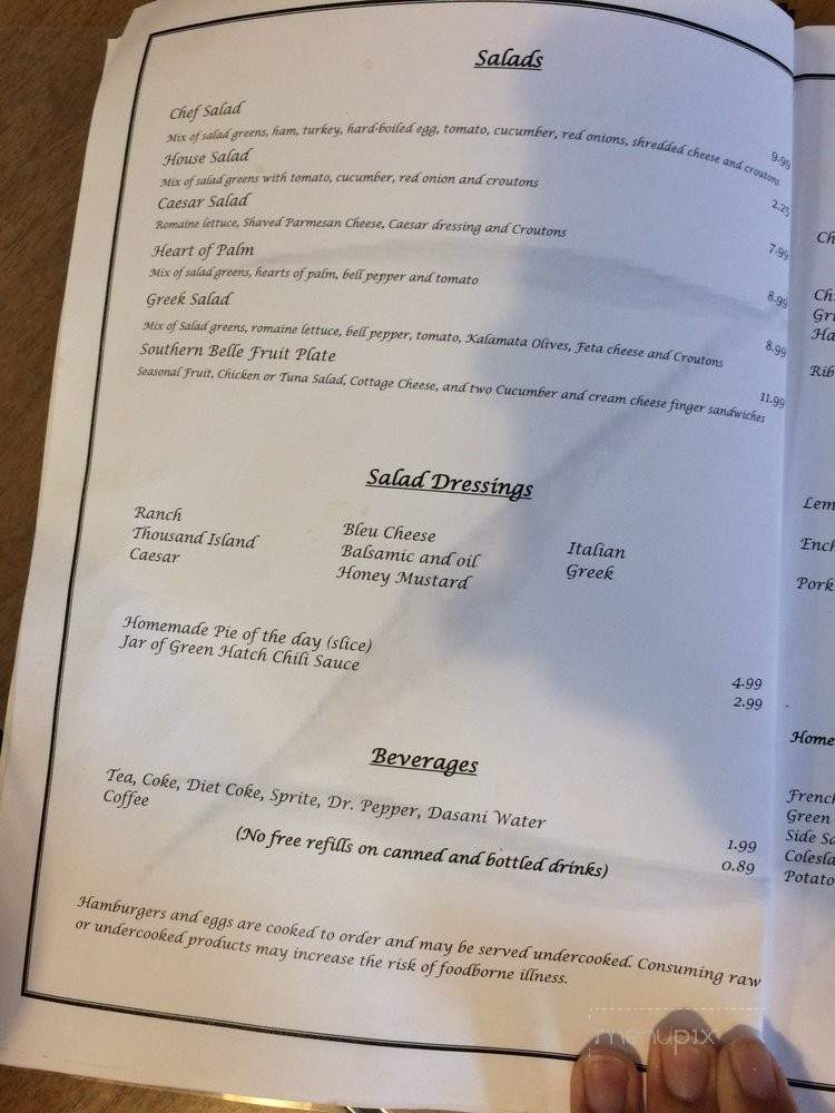 Zorro's Hideaway Food Train - Calvert, TX menu_pic