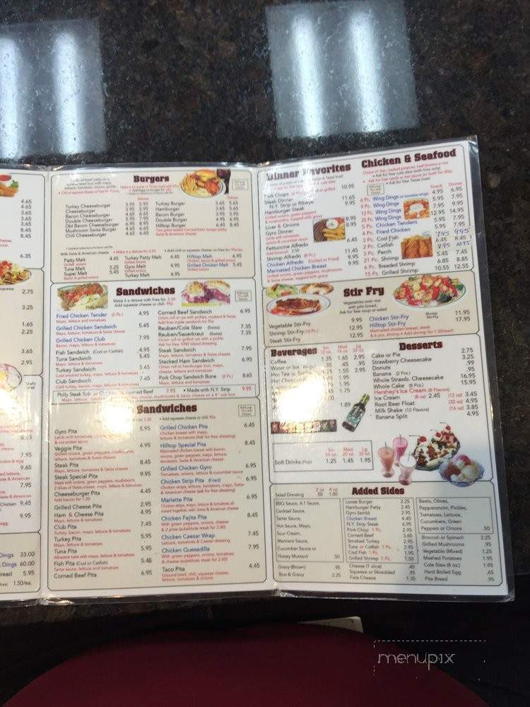 Hilltop Coney Diner - Marlette, MI menu_pic