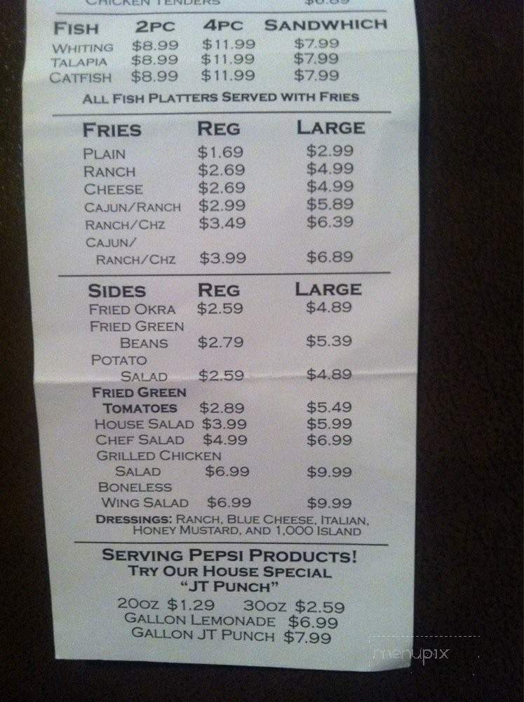 J Wings - Fultondale, AL menu_pic