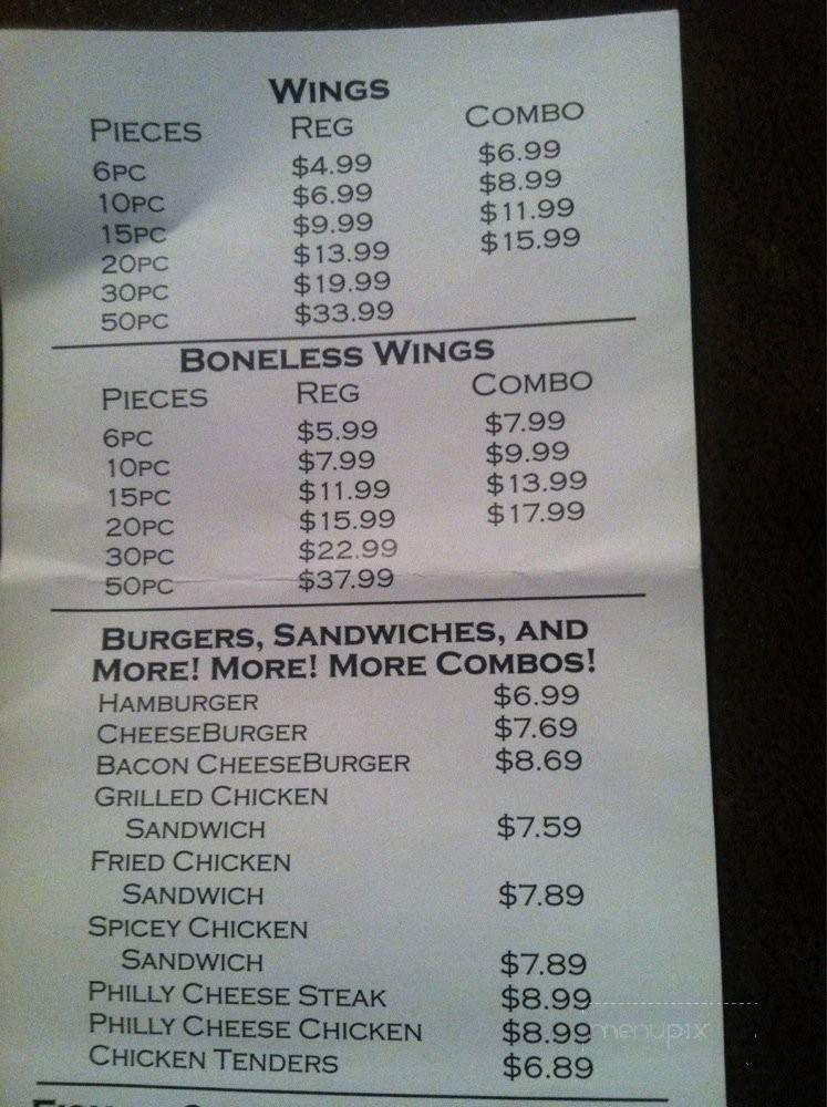 J Wings - Fultondale, AL menu_pic
