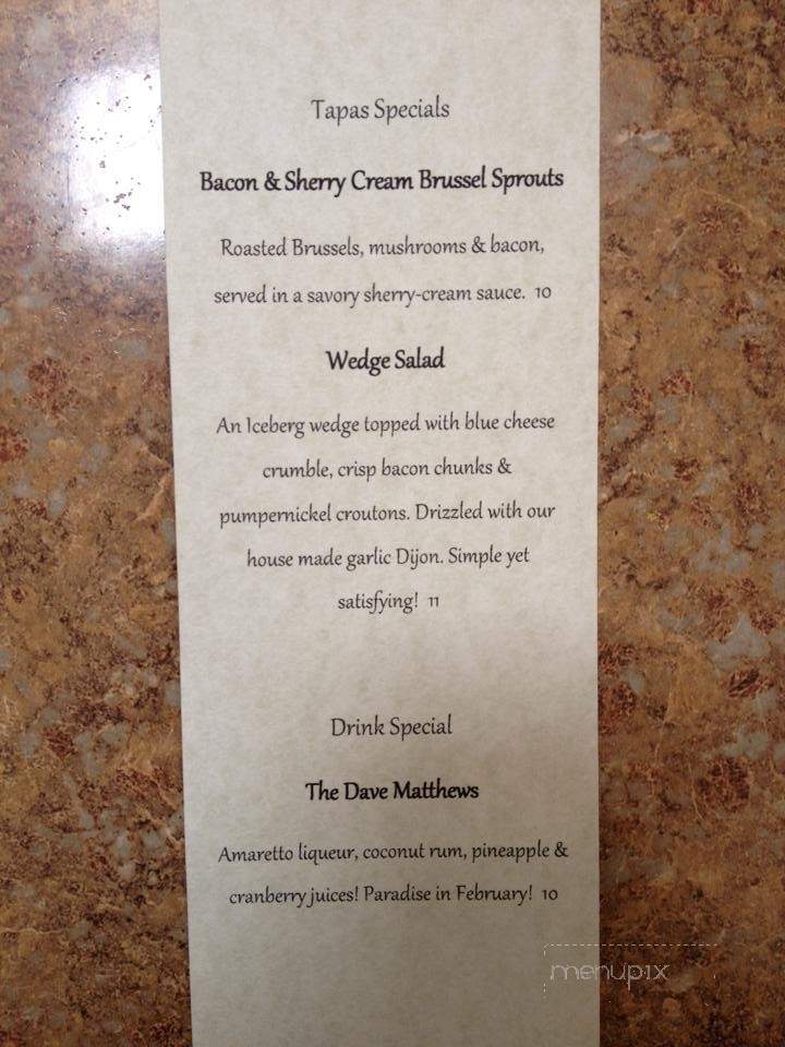 Second Wind Tapas Bar and Lounge - Southwest Harbor, ME menu_pic