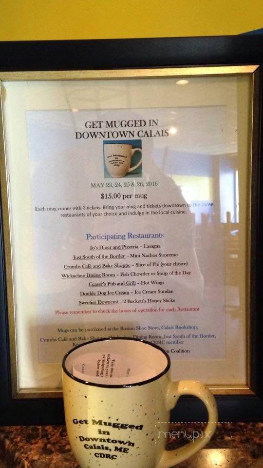 Crumbs Cafe & Bake Shoppe - Calais, ME menu_pic