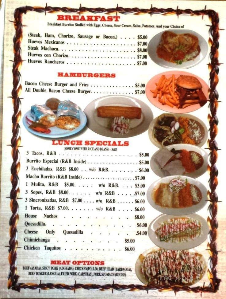 Don Juan's Mexican Restaurant - Twin Falls, ID menu_pic