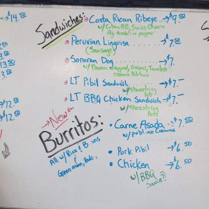 Latin Twist - Boise, ID menu_pic