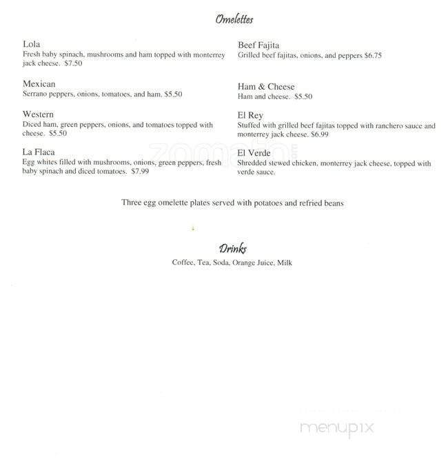 Martha's Mexican Restaurant - San Antonio, TX menu_pic