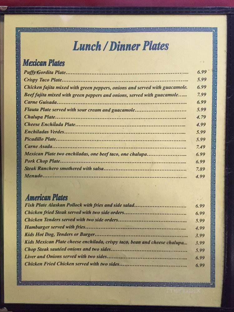 Peter El Norteno - San Antonio, TX menu_pic