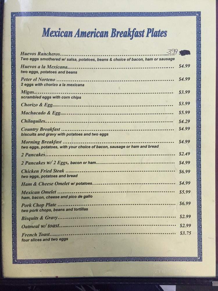 Peter El Norteno - San Antonio, TX menu_pic