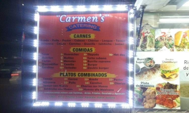 Carmen's - Los Angeles, CA menu_pic
