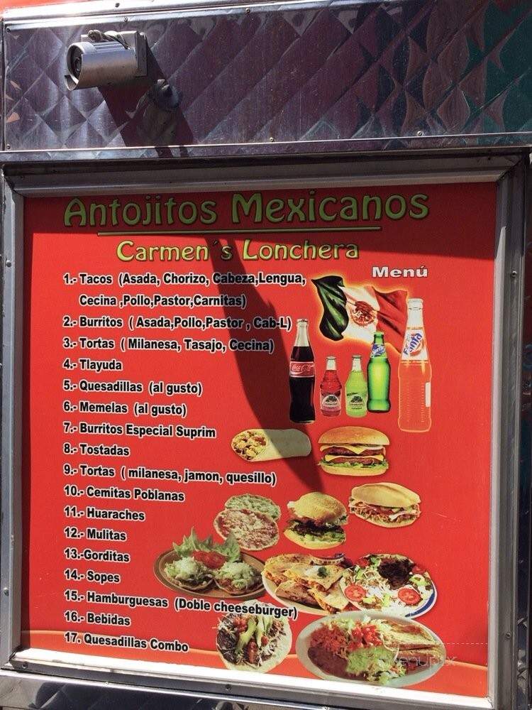 Carmen's - Los Angeles, CA menu_pic